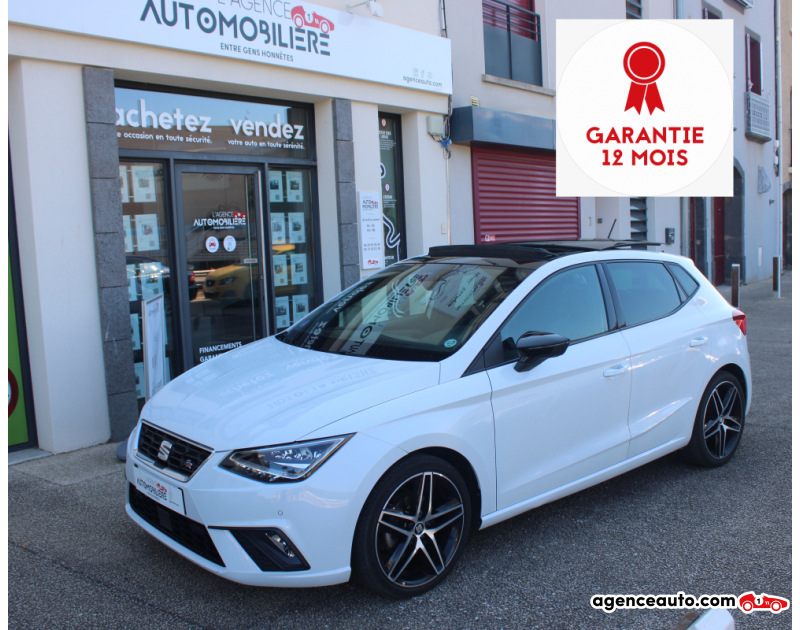Achat voiture occasion, Auto occasion pas cher | Agence Auto Seat Ibiza FR 1.0 ECO TSI 115CH DSG BVA START-STOP ( Toit ouvrant , Carplay ) Blanc Année 2020 Automatique Essence