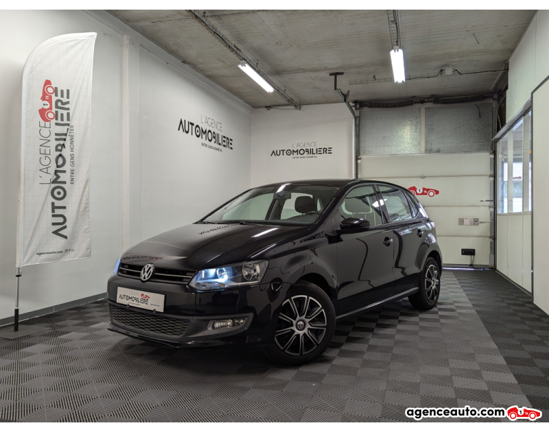 Achat voiture occasion, Auto occasion pas cher | Agence Auto Volkswagen Polo V 1.2 70 TRENDLINE 5P Noir Année 2009 Manuelle Essence