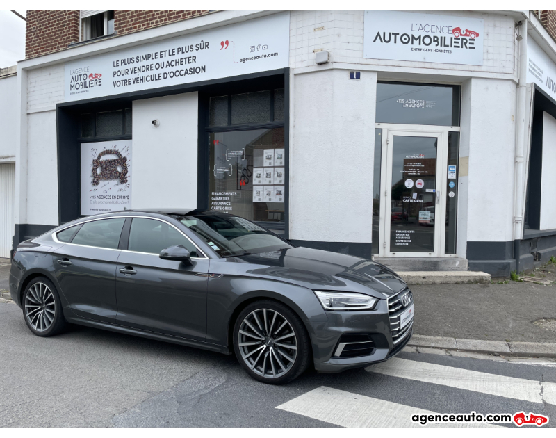 Achat voiture occasion, Auto occasion pas cher | Agence Auto Audi A5 II Sportback 2.0 TFSi 16V S-Tronic7 190 cv Boîte auto GARANTIE 6 MOIS Gris Année 2018 Automatique Essence