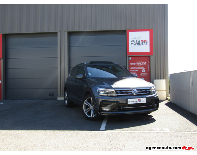 Achat voiture occasion, Auto occasion pas cher | Agence Auto Volkswagen Tiguan 2.0 TDI 150ch CARAT EXCLUSIVE DSG7 Gris Année 2018 Automatique Diesel