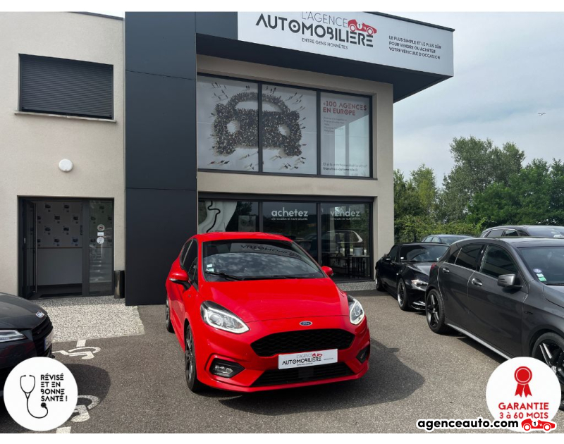 Achat voiture occasion, Auto occasion pas cher | Agence Auto Ford Fiesta 1.0 SCTi EcoBoost  100 cv ST LINE Rouge Année 2019 Manuelle Essence