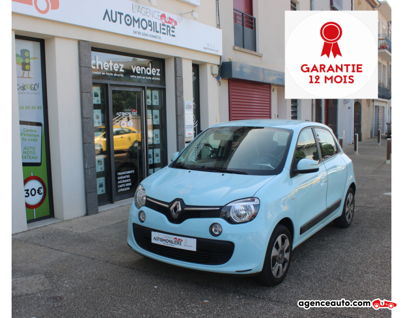 Achat voiture occasion, Auto occasion pas cher | Agence Auto Renault Twingo 1.0 SCE 70CH HIPANEMA (Garantie 12 mois National) Bleu Année 2016 Manuelle Essence