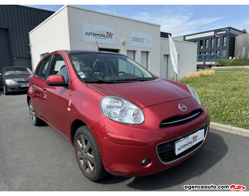 Achat voiture occasion, Auto occasion pas cher | Agence Auto Nissan Micra 1.2 80ch ELLE | GARANTIE 12 MOIS Rouge Année 2012 Manuelle Essence