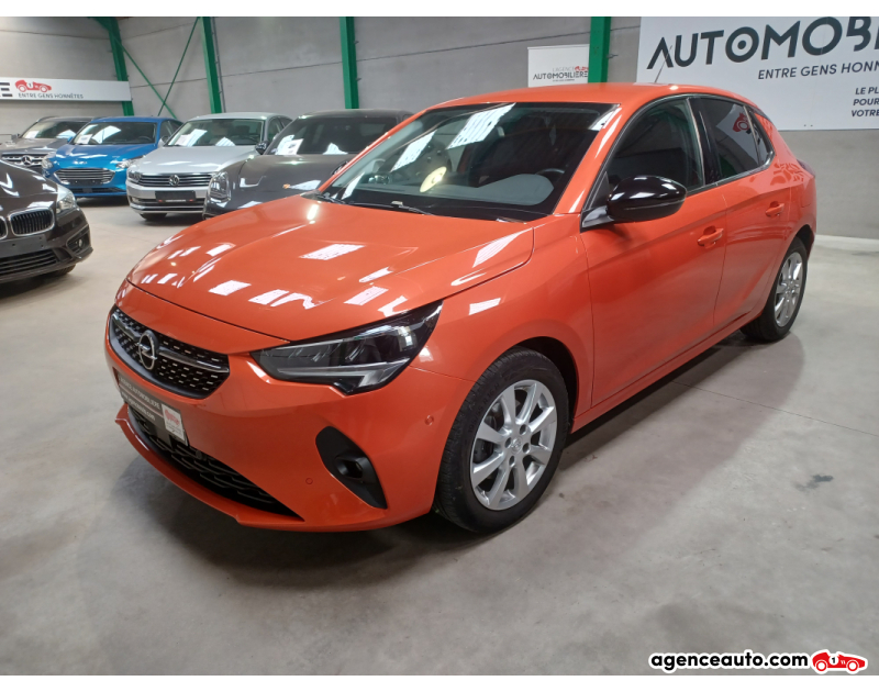 Achat voiture occasion, Auto occasion pas cher | Agence Auto Opel Corsa 1.2Turbo Elegance Apple Carplay,Caméra,Full Led Orange Année 2020 Manuelle Essence