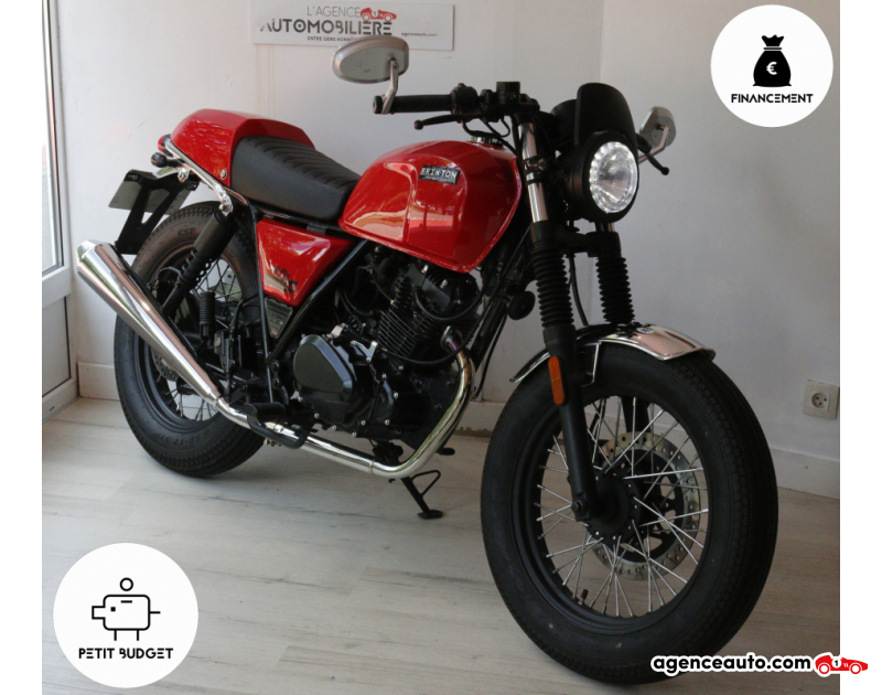 Compra de Carros Usados, Carros Usados Baratos | Auto Immo Brixton BX 125 R (Capot de selle, Feux de jour LED) Rouge Ano 2020 Manuelle Essence