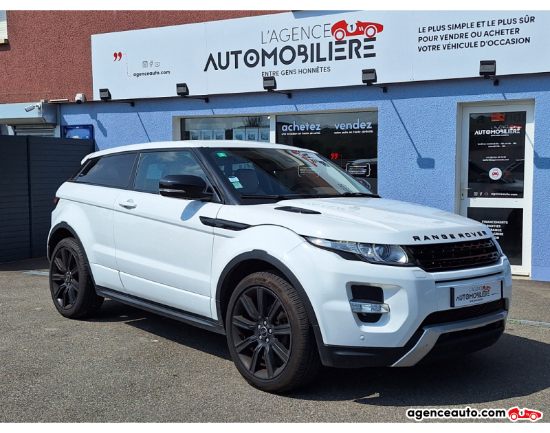 Achat voiture occasion, Auto occasion pas cher | Agence Auto Land Rover Range Rover Evoque 2.2 190cv SD4 DYNAMIQUE BVA 3P Blanc Année 2012 Automatique Diesel
