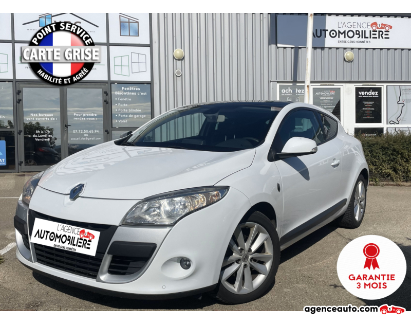 Gebrauchtwagenkauf, Günstige Gebrauchtwagen | Automobilienagentur Renault Megane coupe III Coupé 1.5 dCi EDC 110 cv XV de France Boîte auto Blanc Jahr 2011 Automatique Diesel