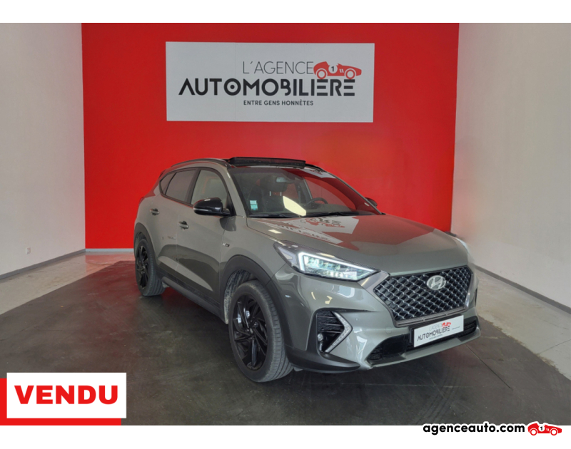 Achat voiture occasion, Auto occasion pas cher | Agence Auto Hyundai Tucson 1.6 CRDI 136 N LINE DCT-7 + TOIT OUVRANT Gris Année 2019 Automatique Diesel