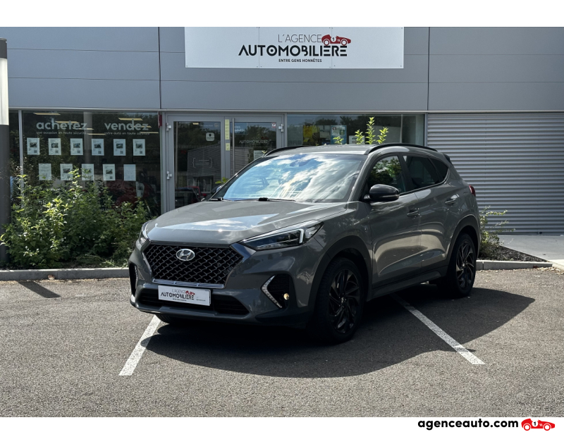 Achat voiture occasion, Auto occasion pas cher | Agence Auto Hyundai Tucson 1.6 CRDI 136ch hybrid 48V N Line Edition DCT-7 ( 550€ / mois ) Gris Année 2020 Automatique Hybride