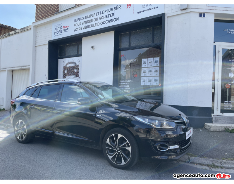 Achat voiture occasion, Auto occasion pas cher | Agence Auto Renault Megane III Phase 3 Estate 1.5 dCi S&S 110 cv GARANTIE 12 MOIS Noir Année 2014 Manuelle Diesel