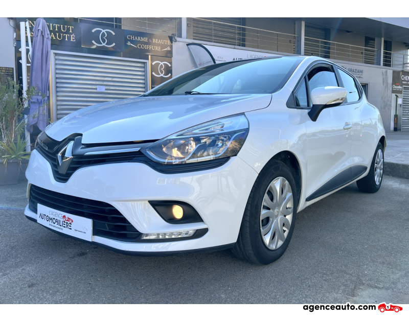 Achat voiture occasion, Auto occasion pas cher | Agence Auto Renault Clio IV SOCIETE phase 2 Blanc Année 2019 Manuelle Diesel