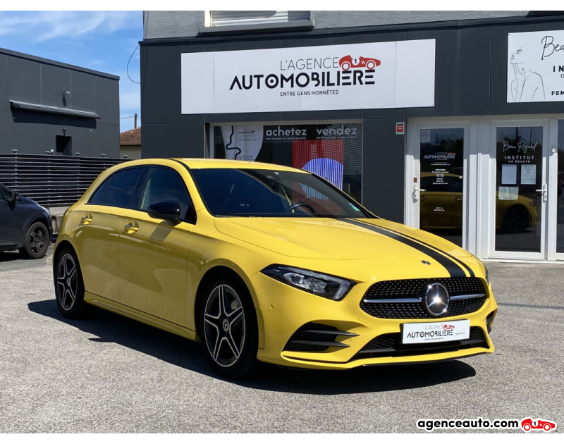 Compra de Carros Usados, Carros Usados Baratos | Auto Immo Mercedes Classe A IV 180 AMG LINE 136 7G-DCT - CAMERA DE RECUL Jaune Ano 2020 Automatique Essence
