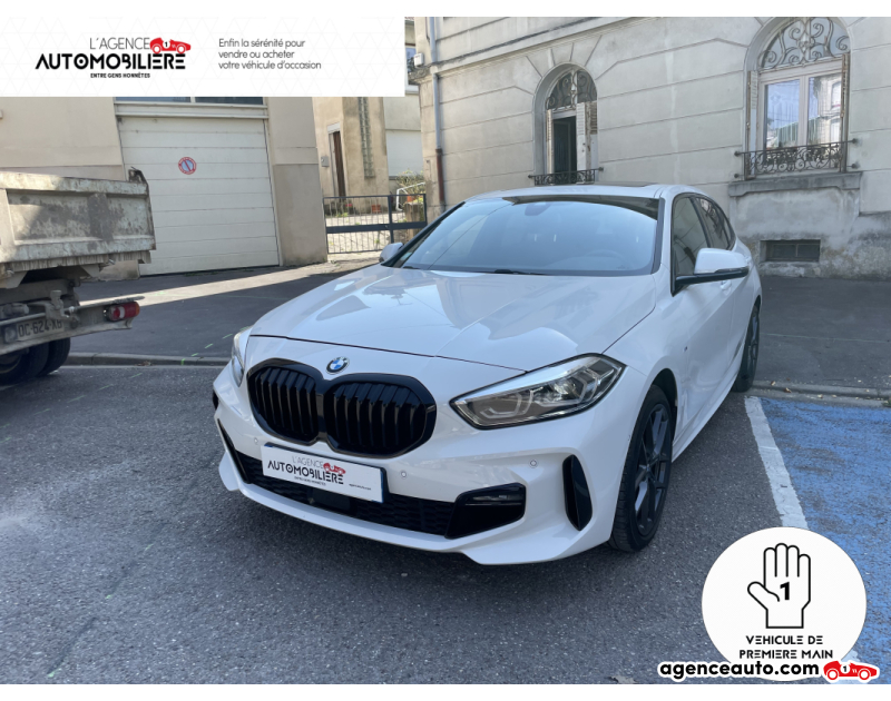 Achat voiture occasion, Auto occasion pas cher | Agence Auto Bmw Série 1 118 D PACK M SPORT 150CH BVA8 Blanc Année 2023 Automatique Diesel