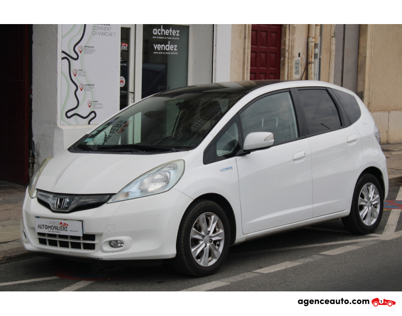 Achat voiture occasion, Auto occasion pas cher | Agence Auto Honda Jazz 1.4 IVTEC HYBRID 100H 90 FULL-HYBRID LUXURY BVA ( Entretien HONDA, Moteur à chaîne ... ) Blanc Année 2015 Automatique Hybride