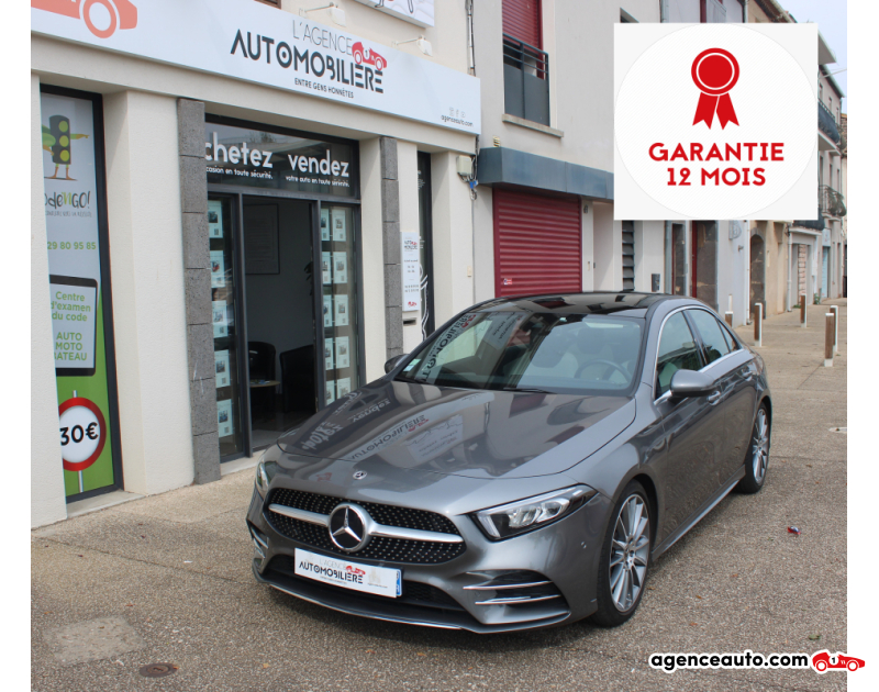 Achat voiture occasion, Auto occasion pas cher | Agence Auto Mercedes Classe A Berline 1.3 200 165CH AMG LINE 7G-DCT BVA (GPS, Caméra Recul, Toit ouvrant) Gris Année 2019 Automatique Essence