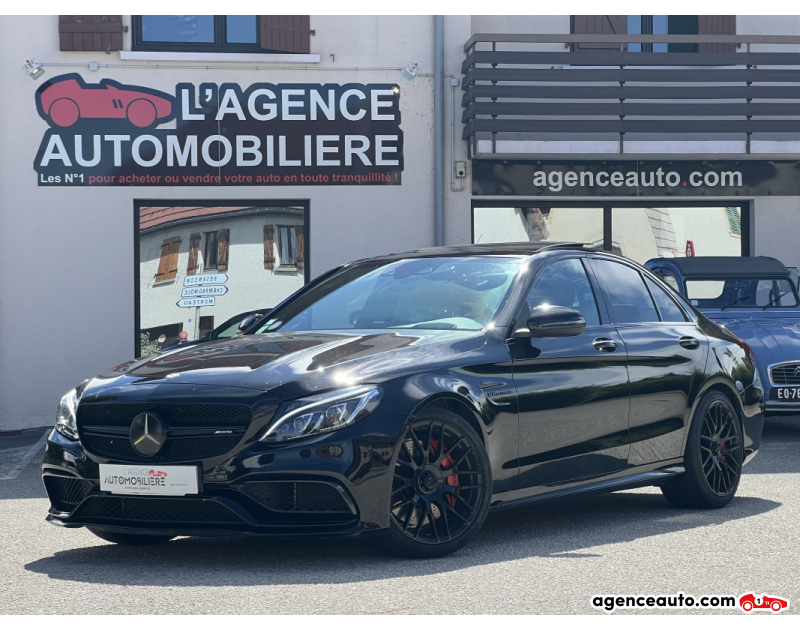 Achat voiture occasion, Auto occasion pas cher | Agence Auto Mercedes Classe C 63 AMG 4.0 V8 Bi-Turbo 476ch Noir Année 2015 Automatique Essence