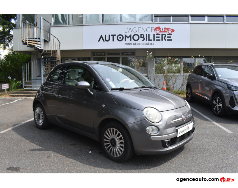 Achat voiture occasion, Auto occasion pas cher | Agence Auto Fiat 500 LOUNGE III 1.2 MPi S&S 69 cv Gris Année 2010 Manuelle Essence