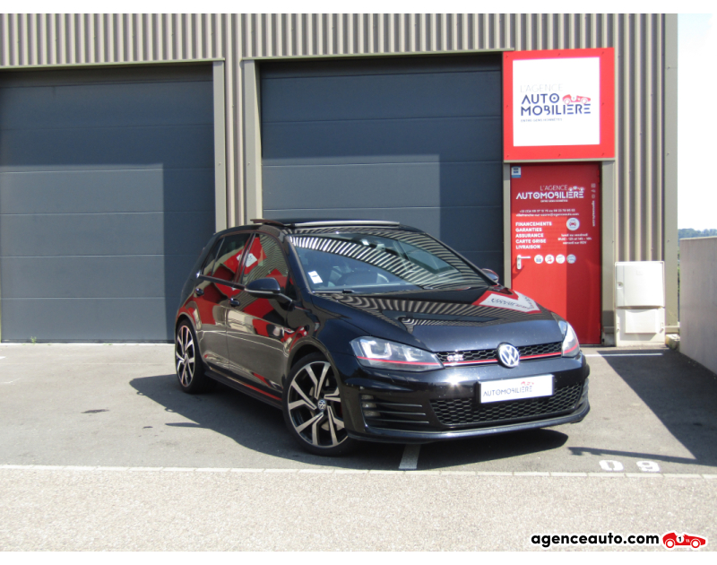 Achat voiture occasion, Auto occasion pas cher | Agence Auto Volkswagen Golf 7 GTI 2.0 TSI 230ch DSG6 5p. Noir Année 2014 Automatique Essence