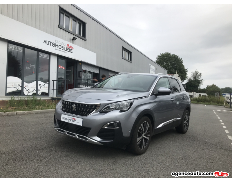Achat voiture occasion, Auto occasion pas cher | Agence Auto Peugeot 3008 1.2  Puretech   EAT8 130 cv ALLURE Gris Année 2018 Automatique Essence