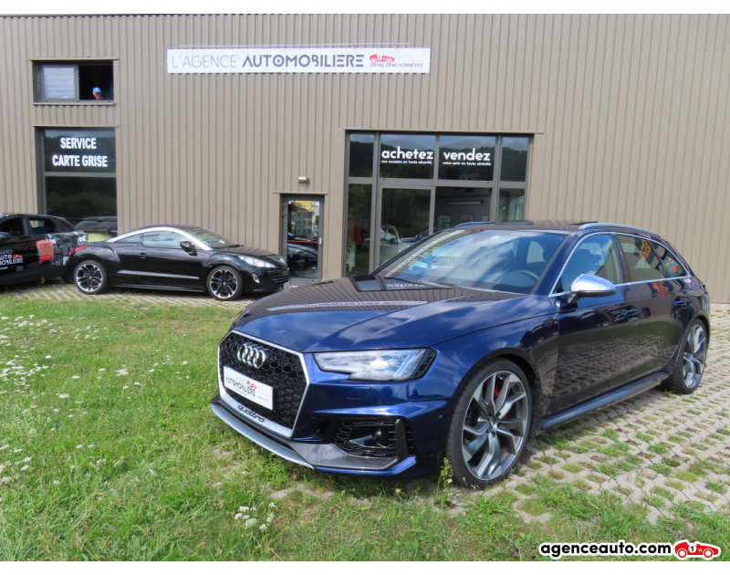 Achat voiture occasion, Auto occasion pas cher | Agence Auto Audi Rs4 Avant 2.9 V6 TFSI Quatro 450Cv Bleu Année 2018 Automatique Essence