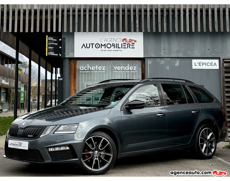 Acquisto Auto Usate, Auto Usate Economiche | Agenzia Automobiliare Skoda Octavia Combi RS 2.0 TDi 184ch DSG 4x4 Gris Anno 2017 Automatique Diesel