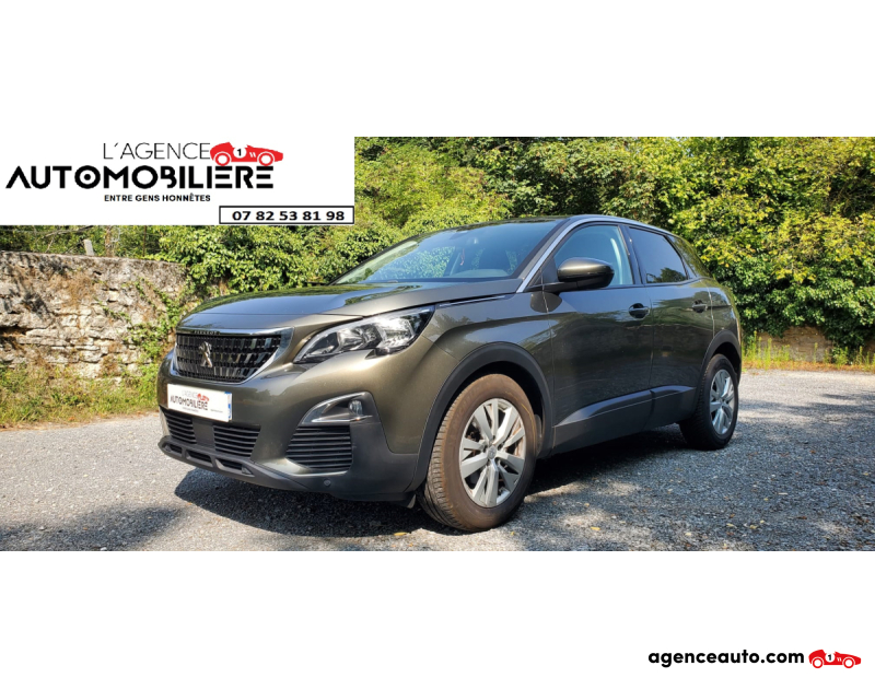 Achat voiture occasion, Auto occasion pas cher | Agence Auto Peugeot 3008 1.6 BlueHdi 120 Active Business S/S Gris Année 2018 Manuelle Diesel