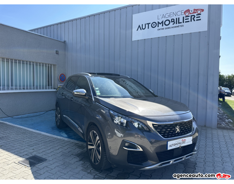 Achat voiture occasion, Auto occasion pas cher | Agence Auto Peugeot 3008 2.0 BLUEHDI 180CV GT LINE Gris Année 2018 Automatique Diesel