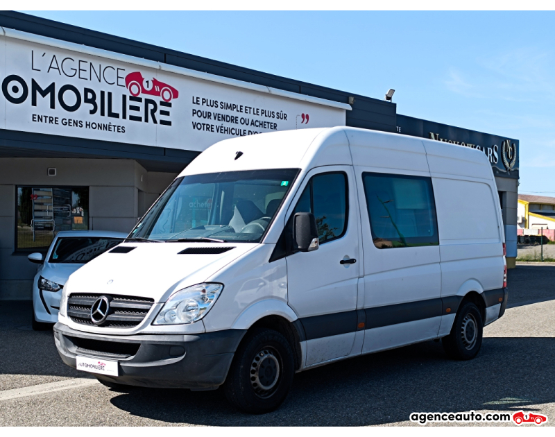 Achat voiture occasion, Auto occasion pas cher | Agence Auto Mercedes Sprinter Double cabine 316 CDI 163 CV L2H3 3.5T Blanc Année 2013 Manuelle Diesel