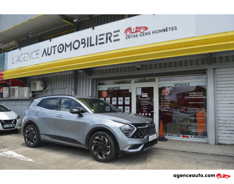 Achat voiture occasion, Auto occasion pas cher | Agence Auto Kia Sportage V 1.6 CRDI 136 MHEV 4X2 GT-LINE Gris Année 2022 Automatique Hybride