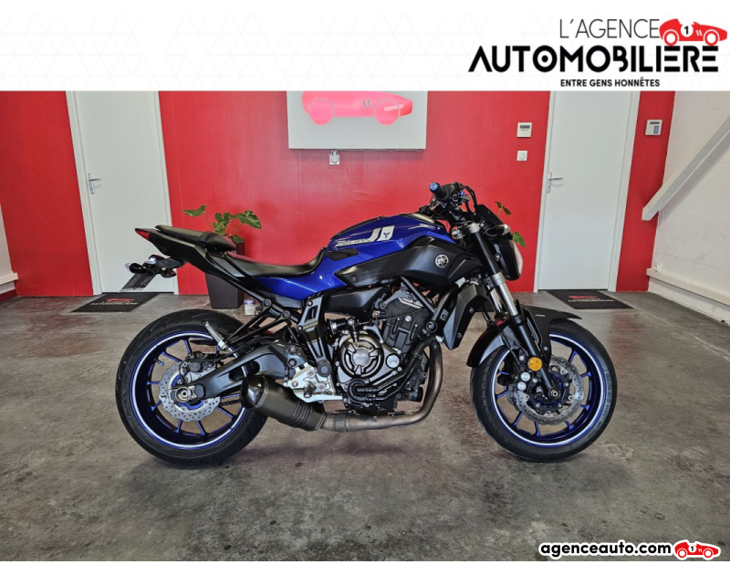 Achat voiture occasion, Auto occasion pas cher | Agence Auto Yamaha MT 07 ABS Permis A2 Bleu Année 2017 Manuelle Essence