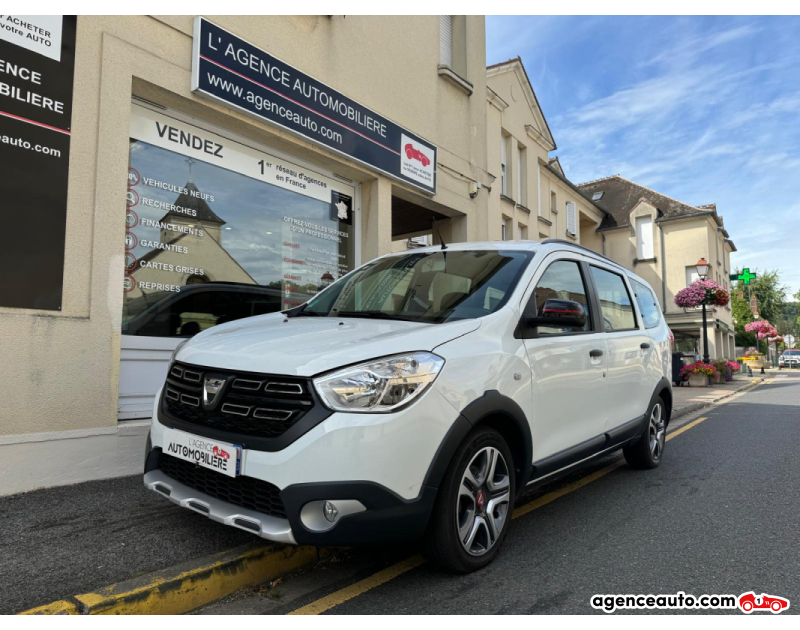 Achat voiture occasion, Auto occasion pas cher | Agence Auto Dacia Lodgy 1.5 DCI 115 cv Stepway Blanc Année 2019 Manuelle Diesel