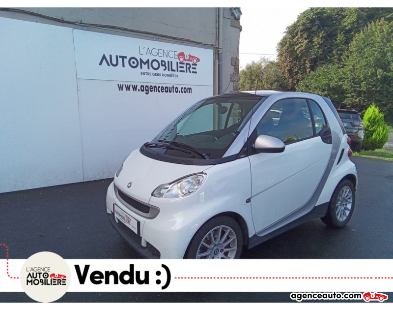 Achat voiture occasion, Auto occasion pas cher | Agence Auto Smart For Two 1.0 T 70 PASSION BVA Blanc Année 2008 Automatique Essence