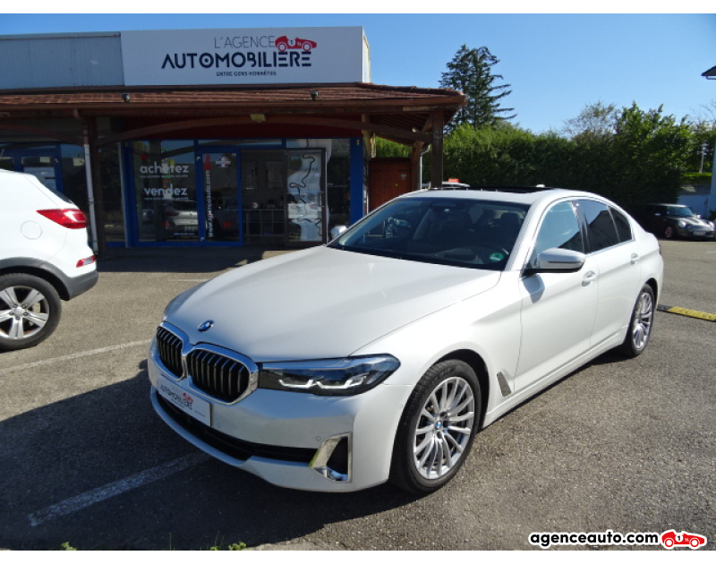 Achat voiture occasion, Auto occasion pas cher | Agence Auto Bmw Série 5 3.0 530 D 286 LUXURY XDRIVE BVA8 Blanc Année 2023 Automatique Diesel