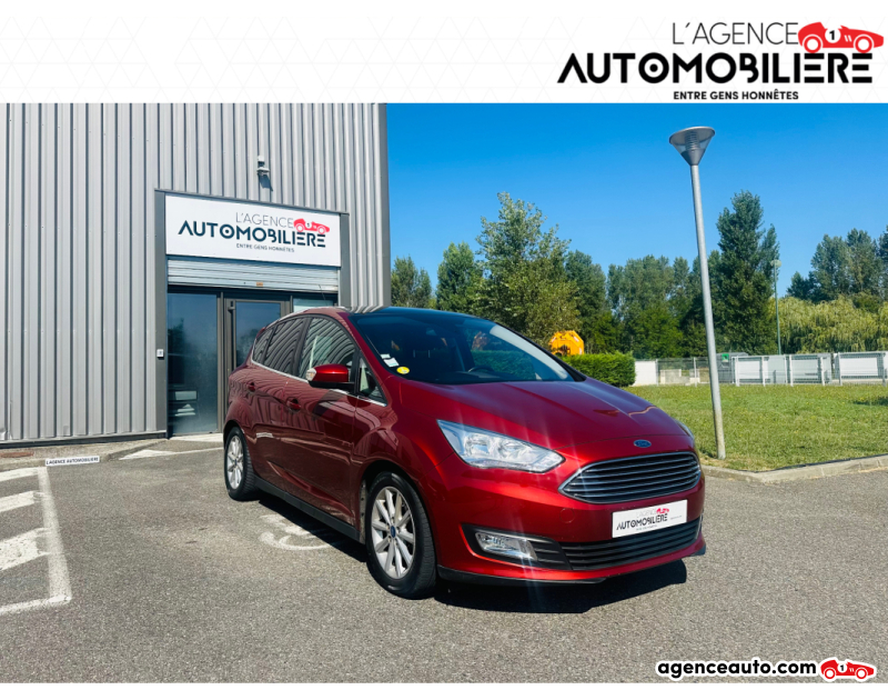 Achat voiture occasion, Auto occasion pas cher | Agence Auto Ford C-Max 1.5 TDCI 120 S&S TITANIUM Rouge Année 2015 Automatique Diesel