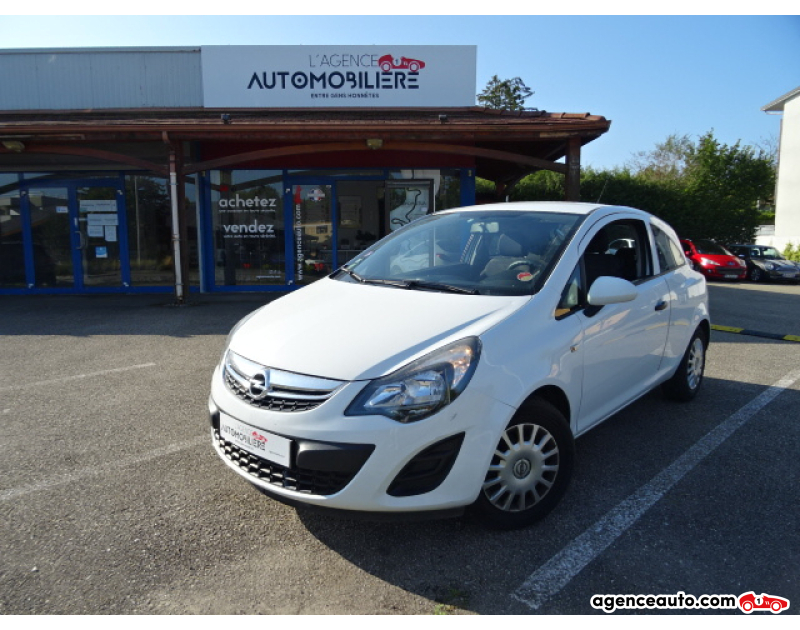 Achat voiture occasion, Auto occasion pas cher | Agence Auto Opel Corsa 1.0 TWINPORT 65 COOL LINE Blanc Année 2014 Manuelle Essence