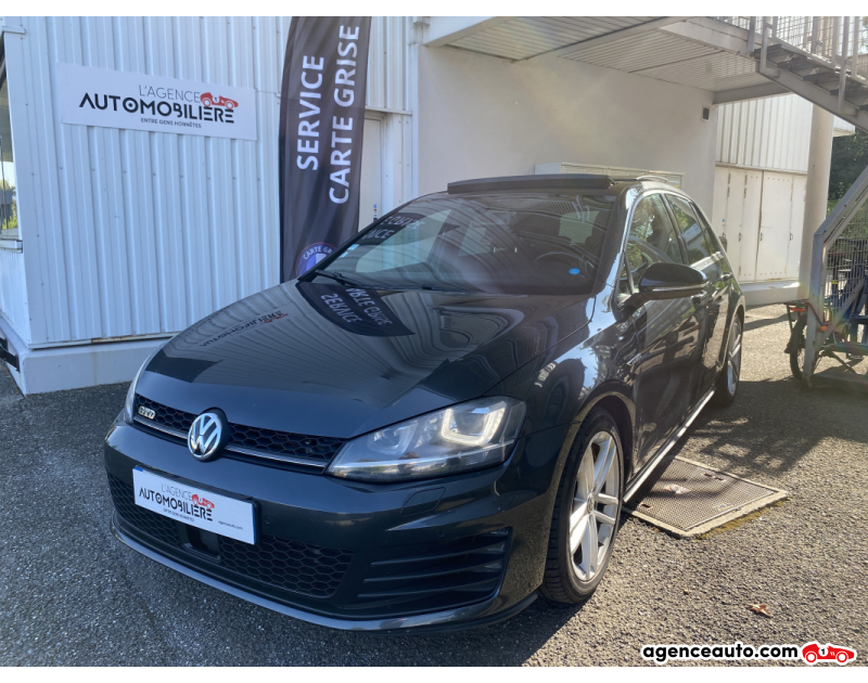 Achat voiture occasion, Auto occasion pas cher | Agence Auto Volkswagen Golf VII GTD 2.0 TDI 184CV 16V BlueMotion DSG6 Gris Année 2014 Automatique Diesel