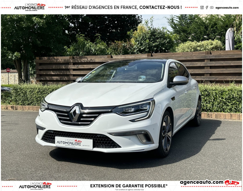 Aankoop Gebruikte Auto, Goedkope Gebruikte Auto | Agence Auto Renault Megane IV 1.7 DCI 150 CH BLUE GT-LINE EDC Wit Jaar 2019 Automatische auto Diesel