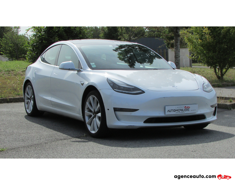 Achat voiture occasion, Auto occasion pas cher | Agence Auto Tesla Model 3 LONG RANGE DUAL MOTOR AWD 75KWH Blanc Année 2020 Automatique Électrique