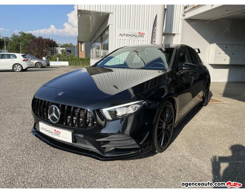 Gebrauchtwagenkauf, Günstige Gebrauchtwagen | Automobilienagentur Mercedes Classe A A220 190CV 7G-DCT - Pack AMG - Kit Aéro - Kit A35 AMG - GARANTIE 12 MOIS Noir Jahr 2019 Automatique Essence