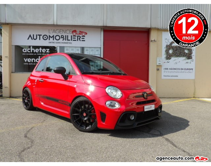 Achat voiture occasion, Auto occasion pas cher | Agence Auto Fiat 595 1.4 16V Turbo Abarth Competizione Dualogic Rouge Année 2019 Automatique Essence