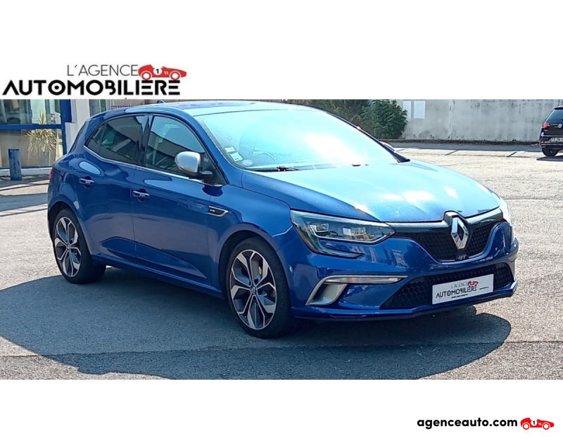 Achat voiture occasion, Auto occasion pas cher | Agence Auto Renault Megane Gt-Line 1.2L Tce 130 Ch Bleu Année 2017 Automatique Essence