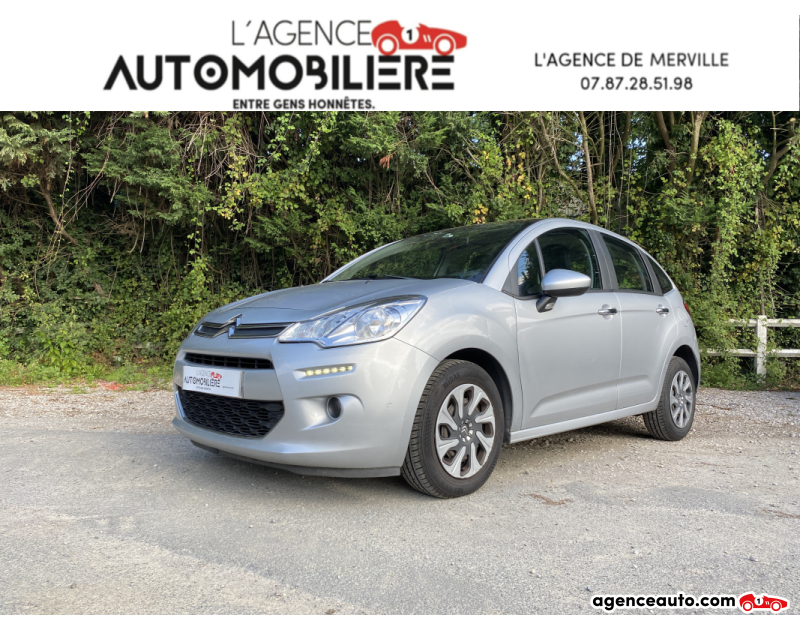 Achat voiture occasion, Auto occasion pas cher | Agence Auto Citroen C3 1.4 HDI 70 FAP CONFORT Argent Année 2015 Manuelle Diesel