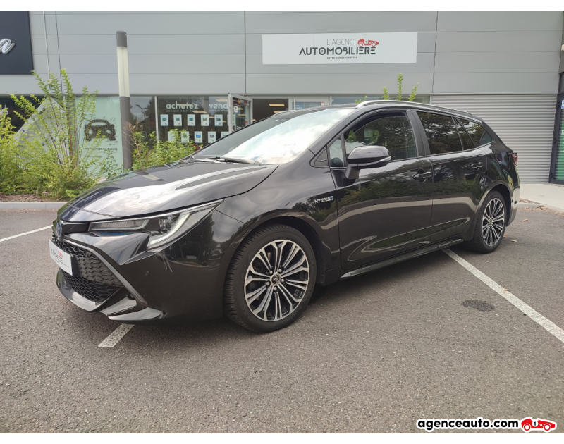 Achat voiture occasion, Auto occasion pas cher | Agence Auto Toyota Corolla Touring Sport Collection 2.0 184ch Noir Année 2019 Automatique Hybride