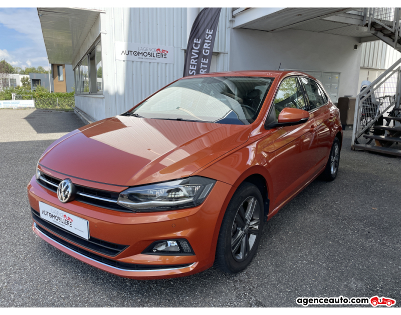 Gebrauchtwagenkauf, Günstige Gebrauchtwagen | Automobilienagentur Volkswagen Polo VI 1.6 TDI 95 CV DSG7 - Couleur Rare - Garantie 12 Mois Orange Jahr 2018 Automatique Diesel