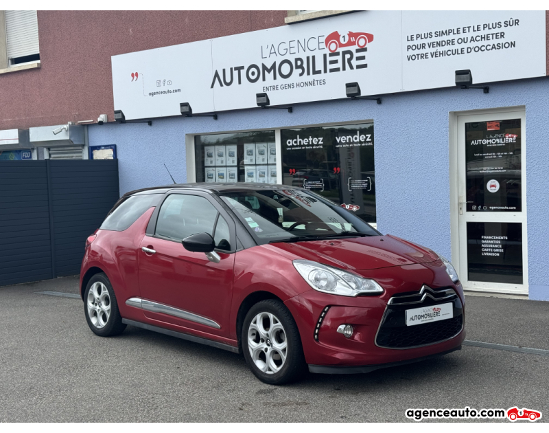 Aankoop Gebruikte Auto, Goedkope Gebruikte Auto | Agence Auto Citroen DS3 1.2 VTi 82ch So Chic Rood Jaar 2013 Handgeschakelde auto Benzine