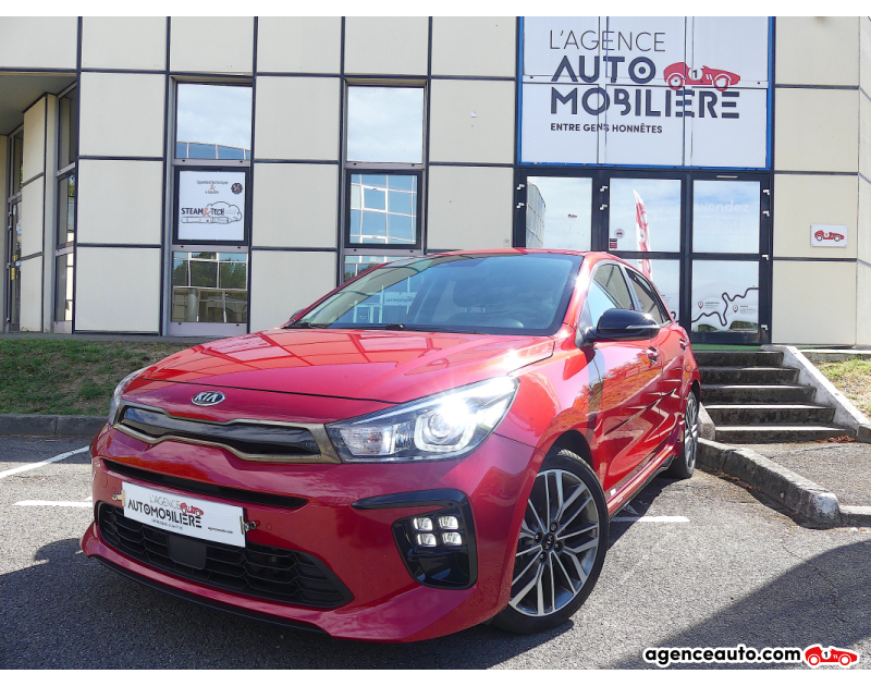 Aankoop Gebruikte Auto, Goedkope Gebruikte Auto | Agence Auto Kia Rio 1.0 T-GDI 120 MHEV GT LINE PREMIUM PACK SECURITE Rood Jaar 2021 Handgeschakelde auto Benzine