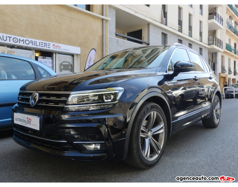 Achat voiture occasion, Auto occasion pas cher | Agence Auto Volkswagen Tiguan II 2.0 TDI 150 BLACK R-LINE DSG7 Noir Année 2017 Automatique Diesel