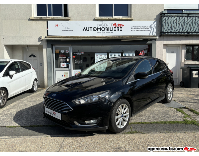 Achat voiture occasion, Auto occasion pas cher | Agence Auto Ford Focus 1.0 ECOBOOST 125 CV TITANIUM Noir Année 2016 Manuelle Essence