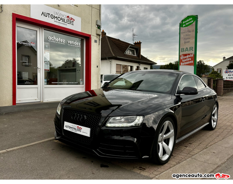 Achat voiture occasion, Auto occasion pas cher | Agence Auto Audi RS5 Quattro Coupé 4.2 FSI V8 S-Tronic7 450 cv - Aileron Automatique - Sièges Chauffants Noir Année 2011 Automatique Essence