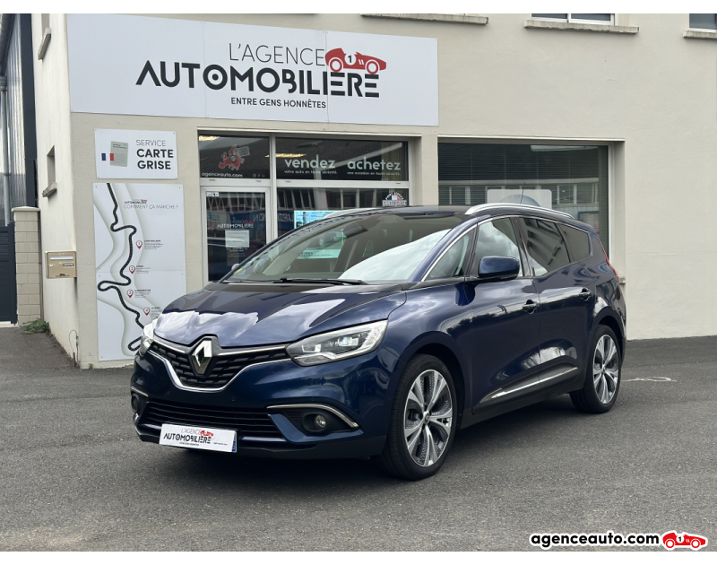 Achat voiture occasion, Auto occasion pas cher | Agence Auto Renault Grand Scenic 1.5 DCI 110Ch ENERGY INTENS EDC 7Places - ORIGINE FRANCE Bleu Année 2019 Automatique Diesel